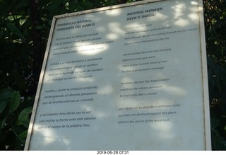 154 a0e. Iguazu Falls - Devil's Throat - sign