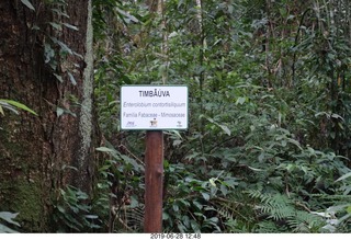 320 a0e. Iguazu Falls drive to Macuco Boat Safari sign