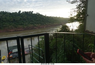324 a0e. Iguazu Falls Macuco Boat Safari preparation