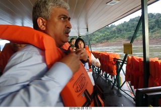 333 a0e. Iguazu Falls Macuco Boat Safari preparation