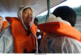 336 a0e. Iguazu Falls Macuco Boat Safari preparation