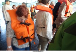 341 a0e. Iguazu Falls Macuco Boat Safari preparation