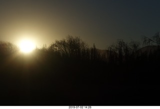 283 a0f. partial eclipse sunset