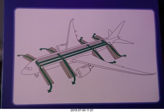 flight to Lima - B787 dreamliner - safety card