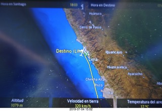 flight to Lima - customs card