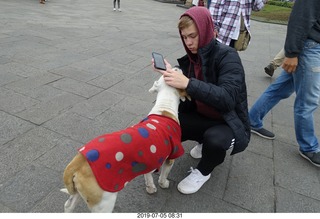 222 a0f. Peru - Lima tour - dog and Niko