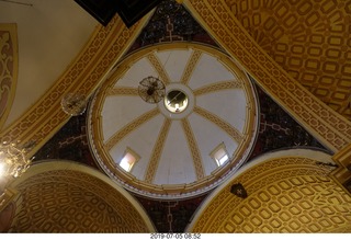 249 a0f. Peru - Lima tour - beautiful church - looking up