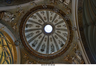 326 a0f. Peru - Lima tour - church - looking up