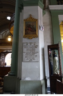 334 a0f. Peru - Lima tour - church - sign