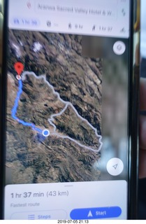 394 a0f. Peru - Cusco - map to hotel