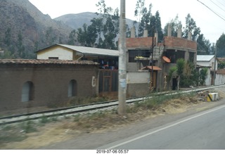 68 a0f. Peru - drive to Aguas Calientes Vistadome Train station
