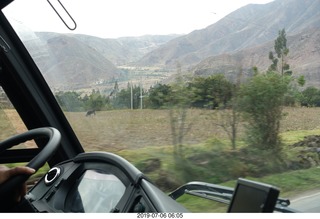 77 a0f. Peru - drive to Aguas Calientes Vistadome Train station