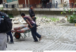 252 a0f. Peru - walk to bus