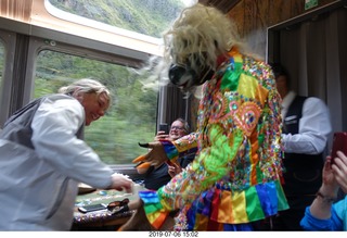 695 a0f. Peru - Vistadome Train ride back to Urubamba Valley