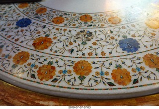 47 a0f. Peru - Aranwa Sacred Valley hotel - lobby table