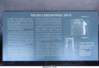 444 a0f. Peru - Cusco - church - sign