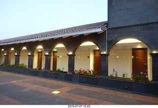 16 a0f. Peru - Cusco - Hilton hotel courtyard three floors down