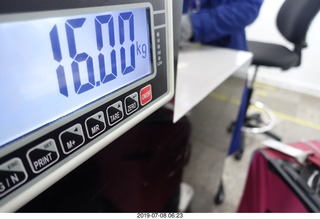 57 a0f. my bag is 16 Kg