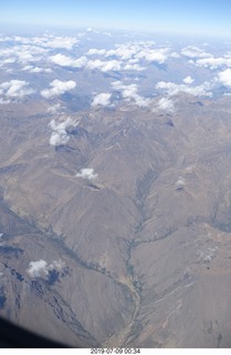 98 a0f. aerial - Peru - flight from Cusco to Lima - Andes Mountains