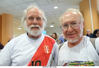 141 a0f. Peru - Lima - airport  - Jay Anderson, eclipse expert + Adam