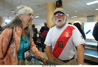 145 a0f. Peru - Lima - airport - Jay Anderson eclipse and weather expert from Winnipeg