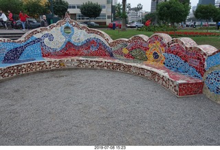 249 a0f. Peru - Lima - beach garden walk