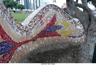 254 a0f. Peru - Lima - beach garden walk