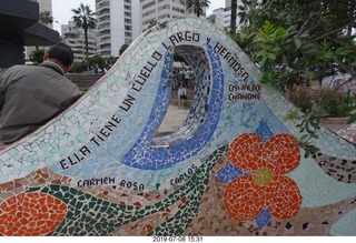 271 a0f. Peru - Lima - beach garden walk