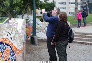 276 a0f. Peru - Lima - beach garden walk - Steve + Suzanne