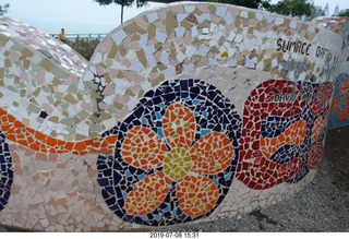 278 a0f. Peru - Lima - beach garden walk