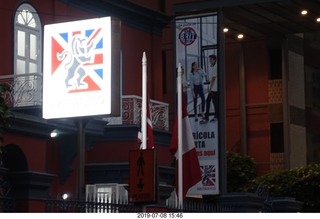 292 a0f. Peru - Lima - beach garden walk - Britanico theater