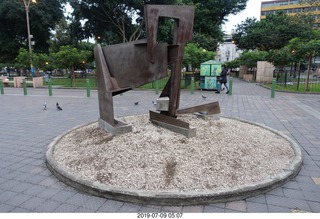 14 a0f. Peru - Lima - morning run  - Umbra sculpture