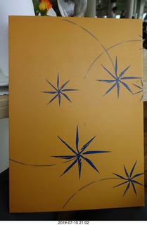 42 a0f. Peru - Lima - beach pier lunch - menu