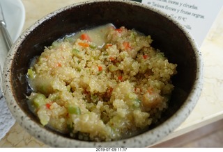 52 a0f. Peru - Lima - beach pier lunch - rice-like stuff I didn't like