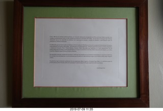 62 a0f. Peru - Lima - beach pier restaurant - sign