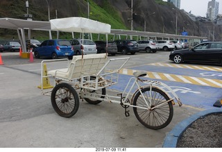 73 a0f. Peru - Lima - beach pier - three-wheel bike