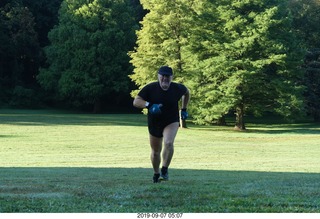 Curtis Arboretum - Cheltenham XC alumni race - Adam running (before the race)