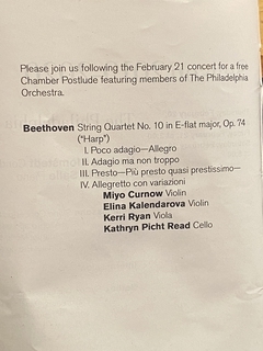 Philadelphia Orchestra - postlude