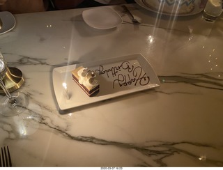 Jerome birthday dessert