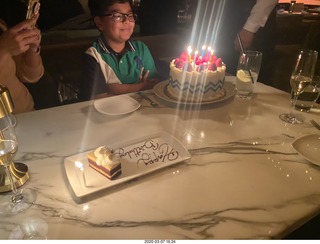 Jerome birthday dessert