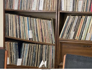 my hifi with fallen record shelf