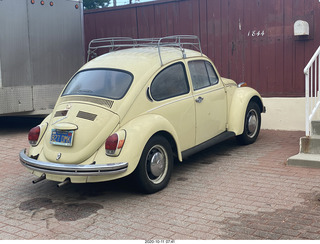 original Volkswagon microbus WOODSTK license plate