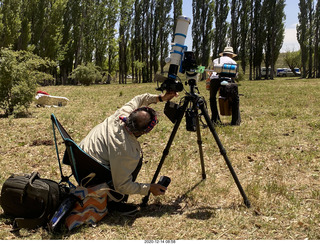 14 a0y. Argentina Eclipse Day Chris and his toys