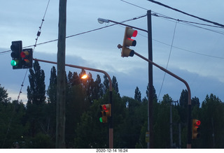 36 a0y. Argentina Eclipse Day - traffic light red