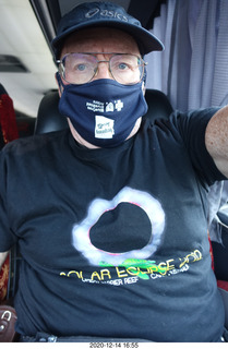 43 a0y. Argentina Eclipse Day - driving to the eclipse site + Adam