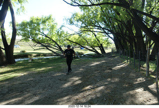 98 a0y. Argentina Eclipse Day - Adam running