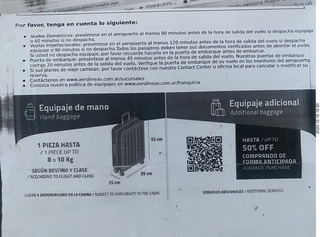 20 a0y. paperwork for flight