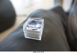 41 a0y. Chris's tiny piece of Apollo 11 heat shield, thirty-one orbits and one eclipse in the moon's shadow