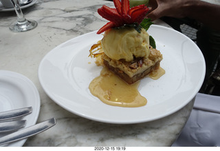 68 a0y. Argentina - Buenos Aires - lunch at Pertulli restaurant - dessert