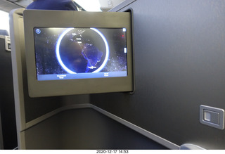 53 a0y. flight EZE-DFW moving map